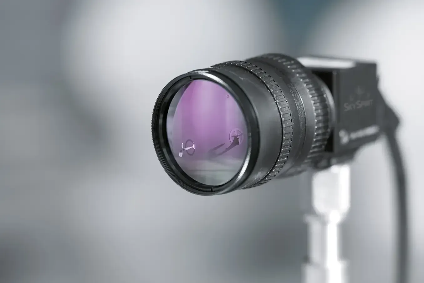 A SkyTrack camera with SkySpirit branding